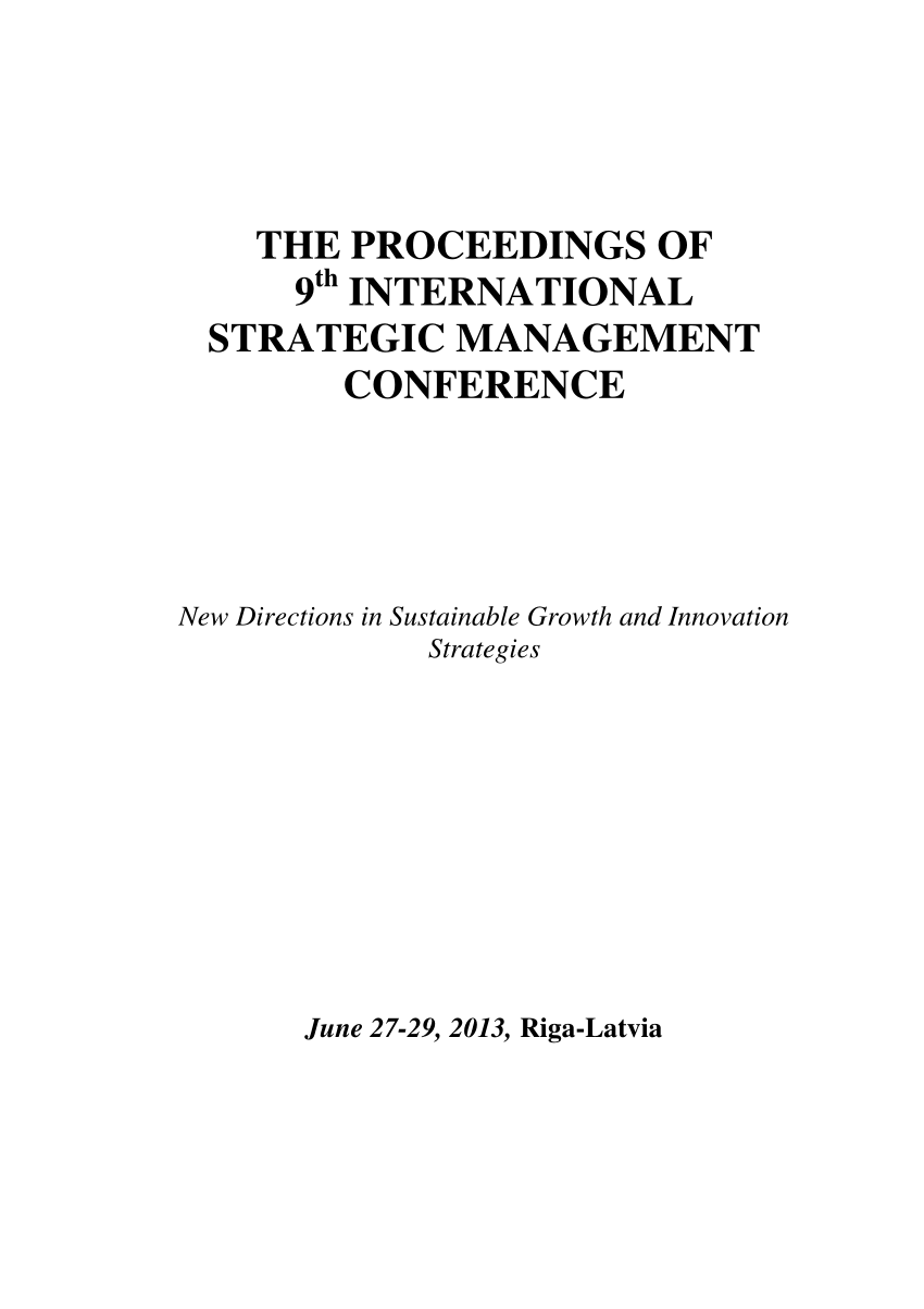 pdf exploring the innovativeness and market orientation through mission and vision statements the case of istanbul stock exchange companies aykan candemir ali erhan zalluhoglu