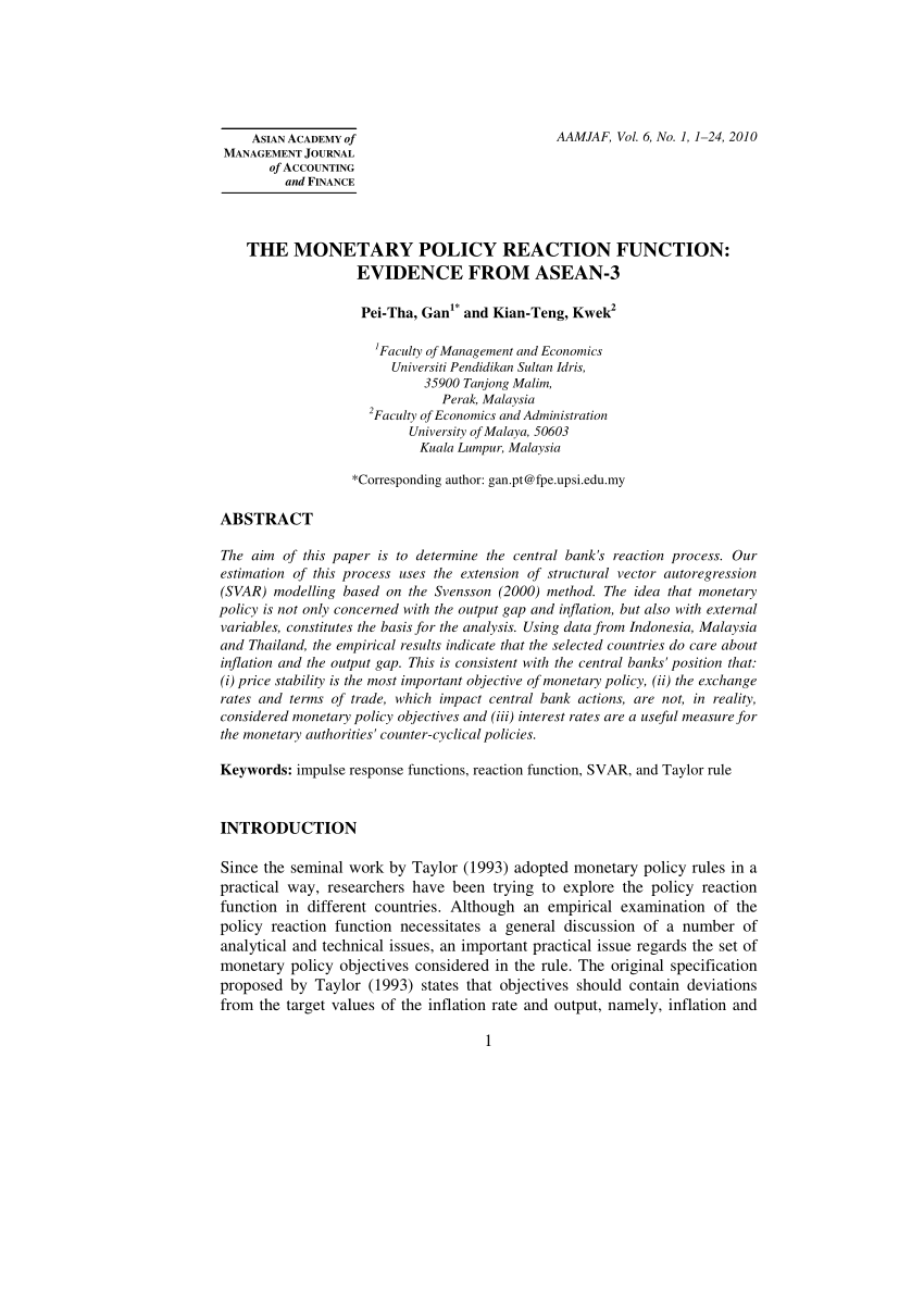 pdf-the-monetary-policy-reaction-function-evidence-from-asean-3