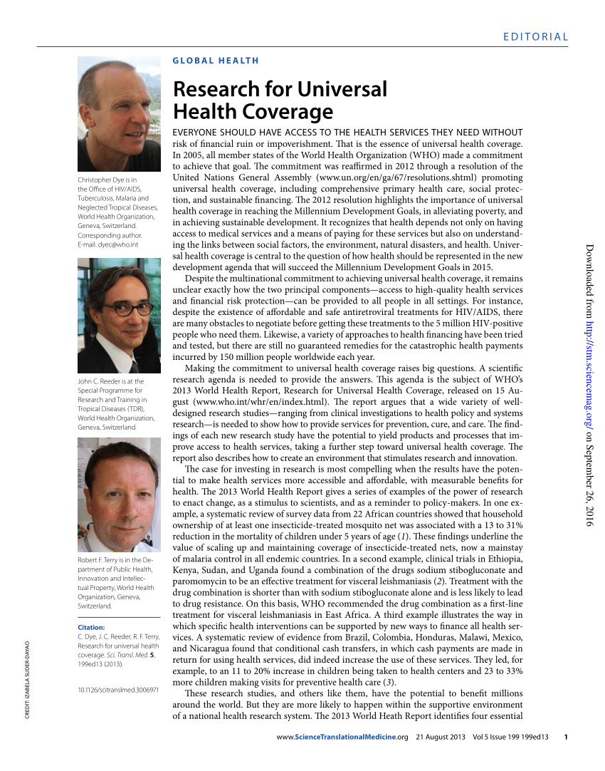 universal healthcare research paper introduction