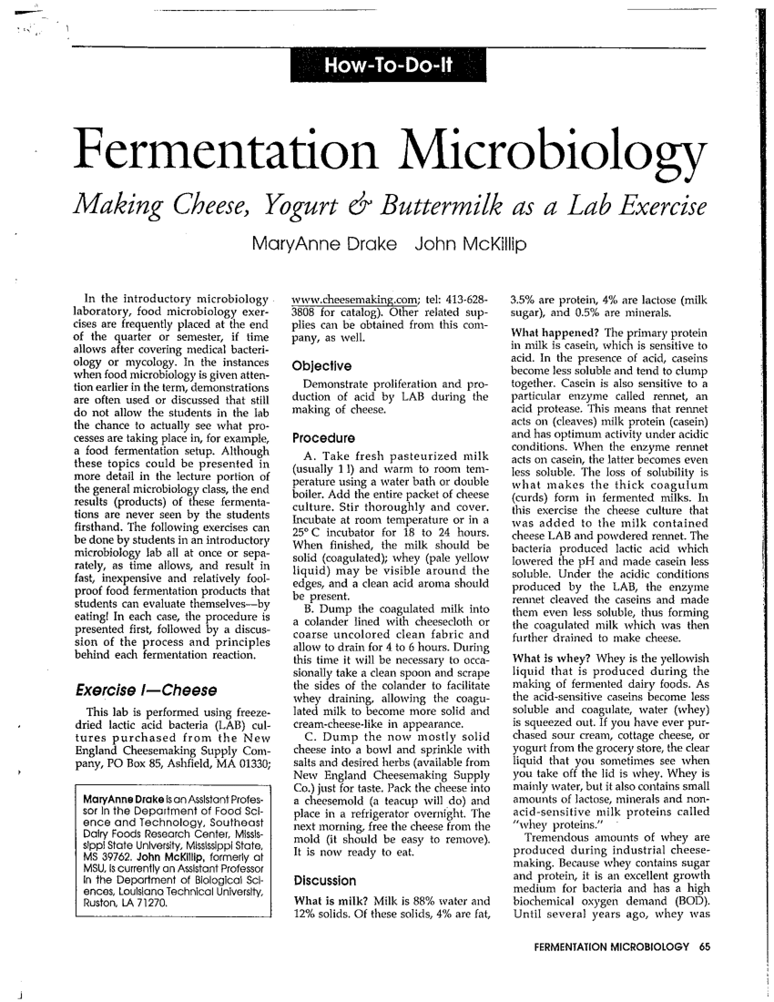 fermentation process research paper