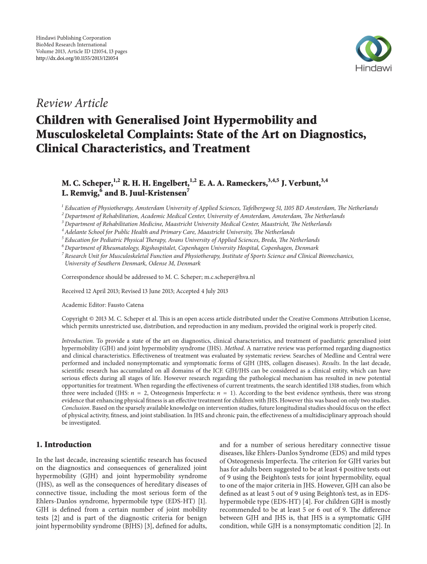 STABILITY FOR HYPERMOBILITY – Access–Centered Movement