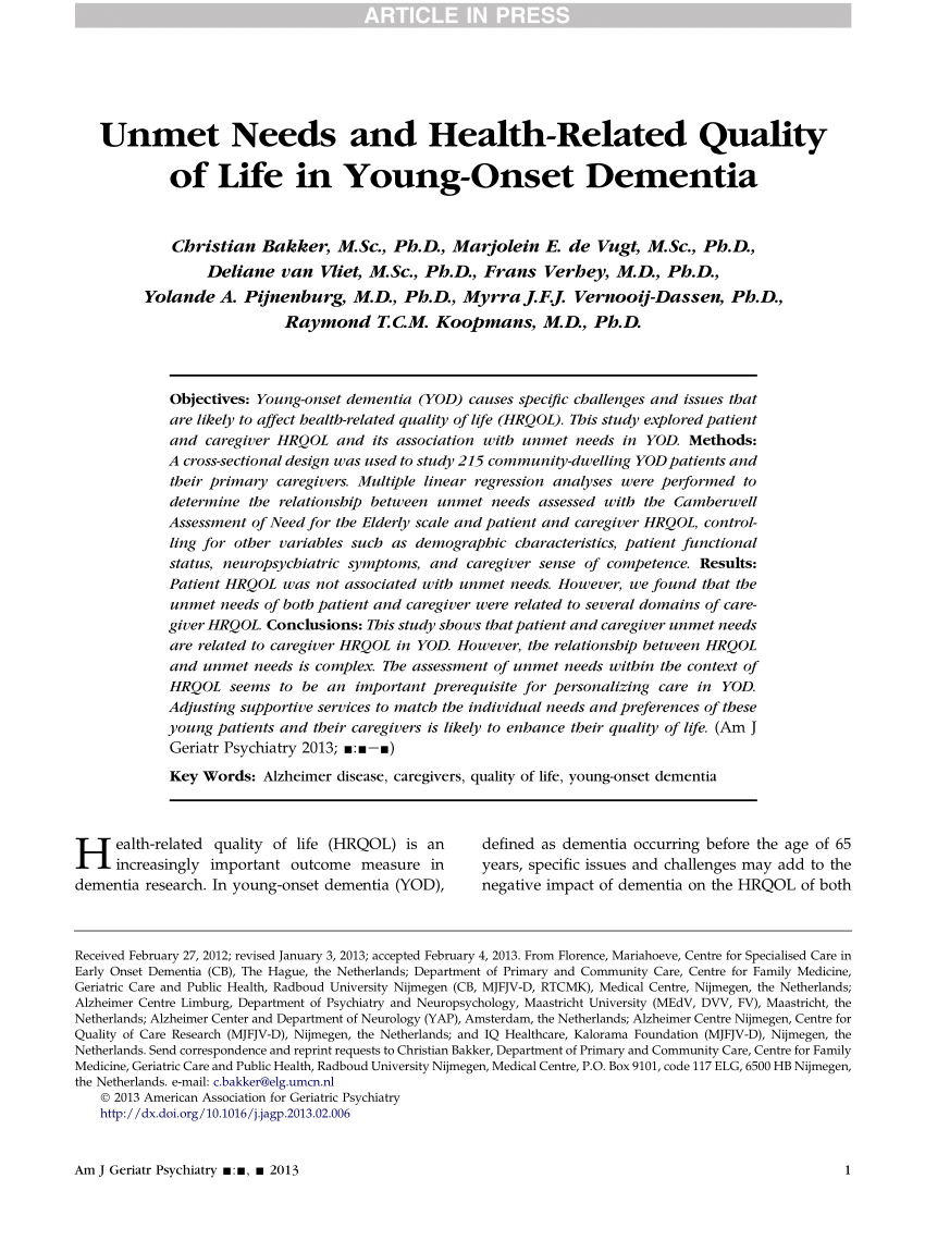 young onset dementia case study