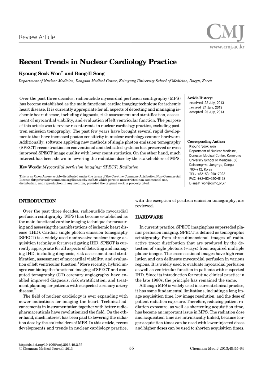 Pdf Recent Trends In Nuclear Cardiology Practice - 