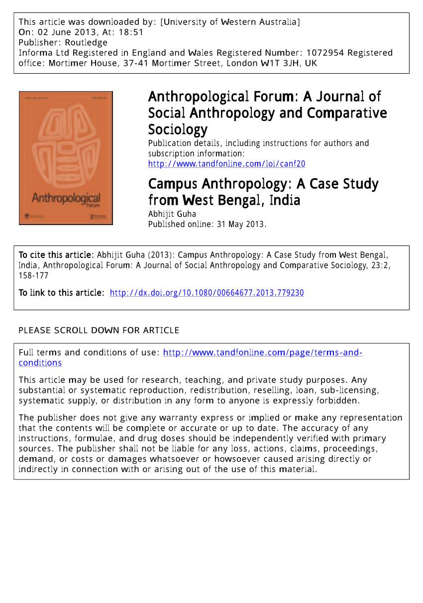 case study of anthropology