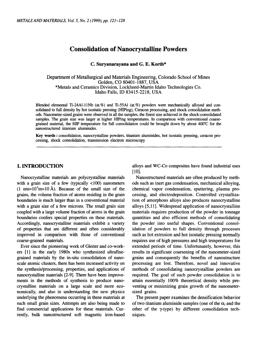 thesis on mechanical alloying