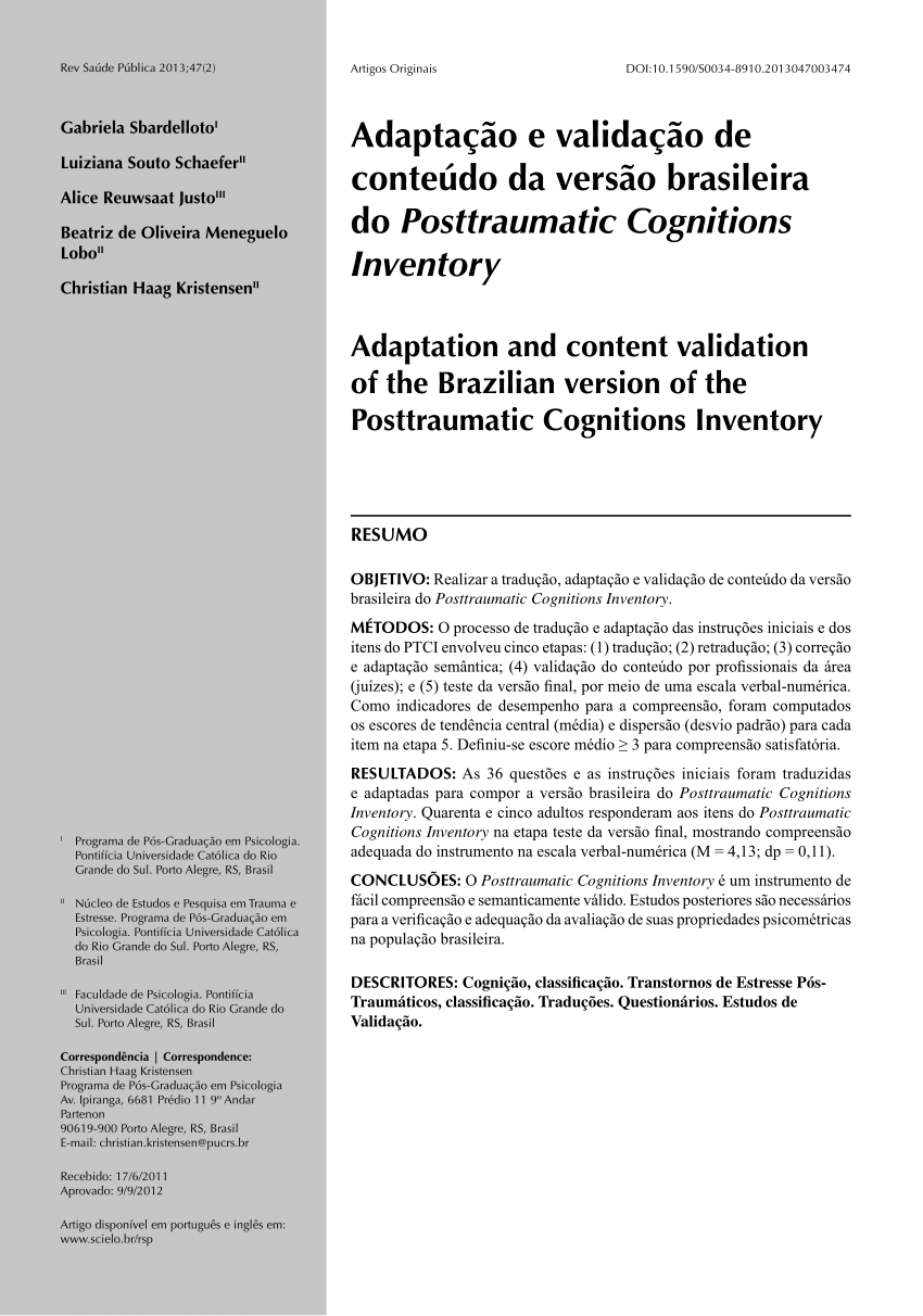 Metacognitive Awareness Inventory (MAI): Adaptação e Validação da Versão  Portuguesa