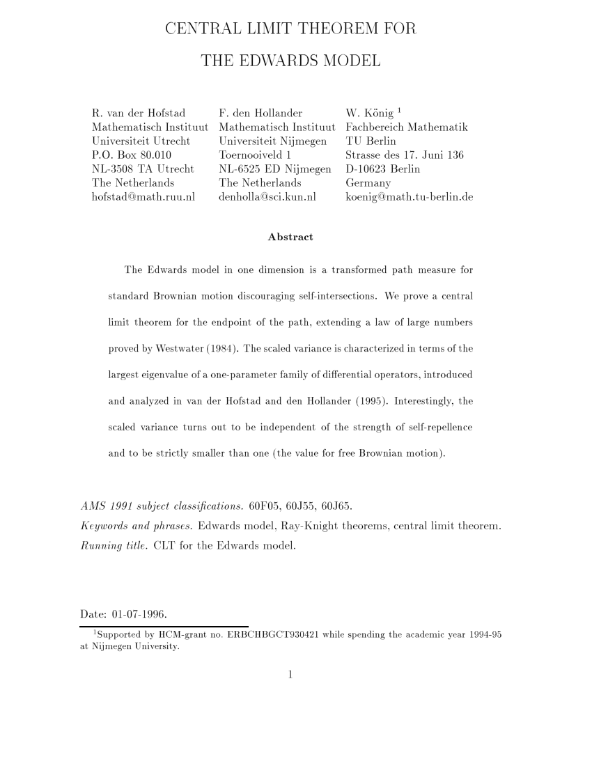 pdf-central-limit-theorem-for-the-edwards-model