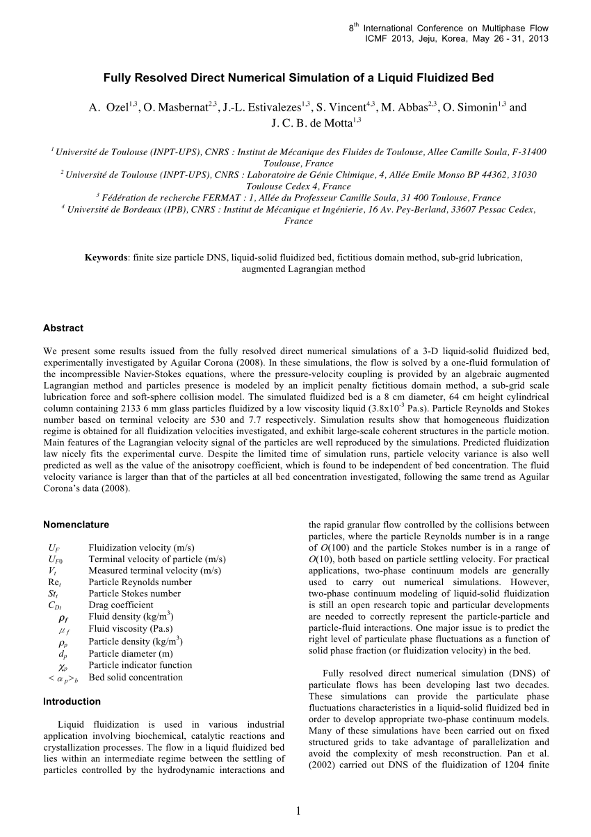 PDF) Fully Resolved Direct Numerical Simulation of a Liquid 