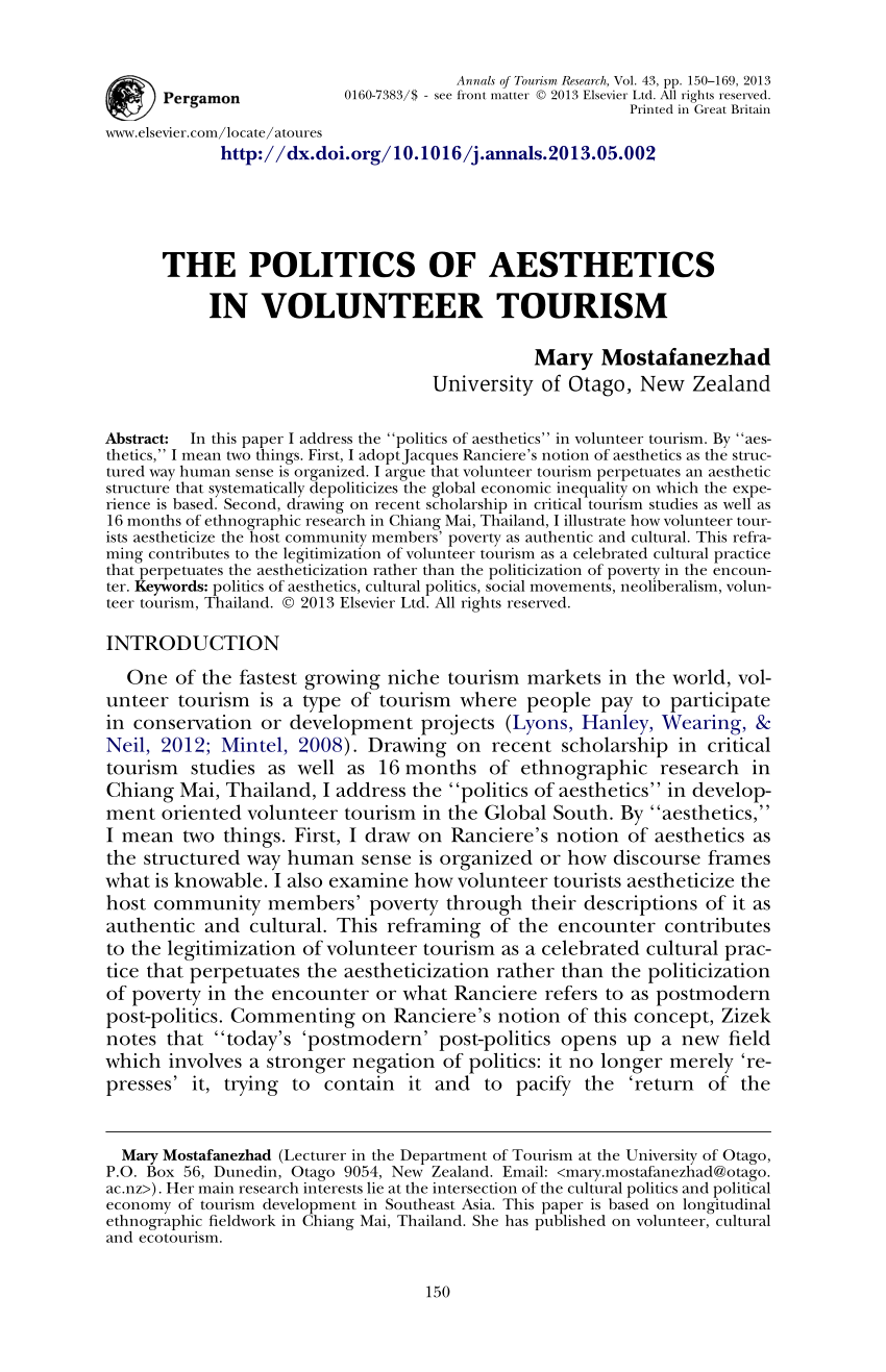 PDF) Image, Aesthethic and Tourism in postmodern times