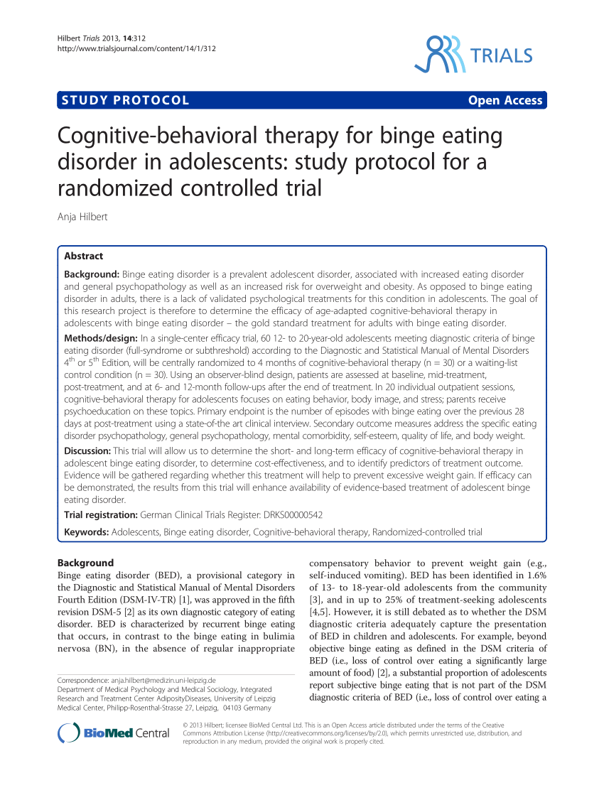 eating disorder case study pdf