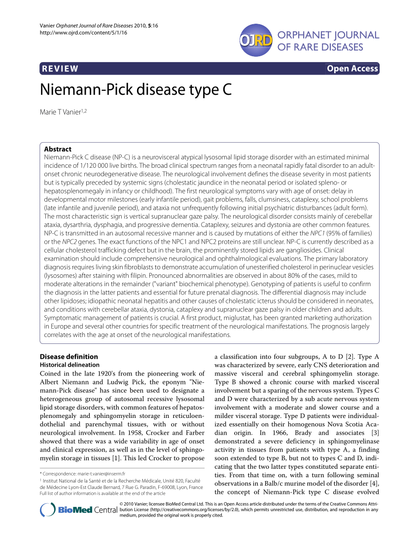 Niemann-Pick disease type C-presenting as persistent neonatal jaundice: a  rare case report
