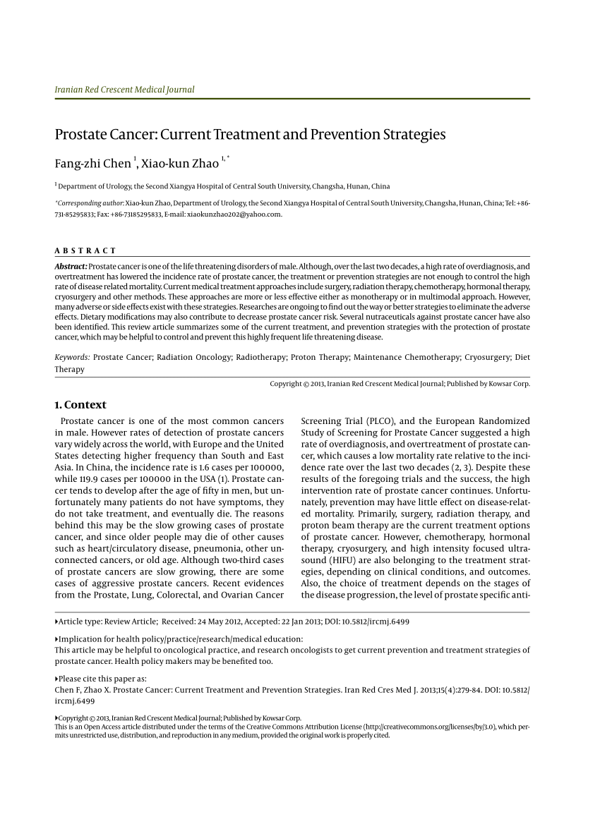 journals on prostate cancer pdf Népi jogorvoslat a prosztatitis kezelésére
