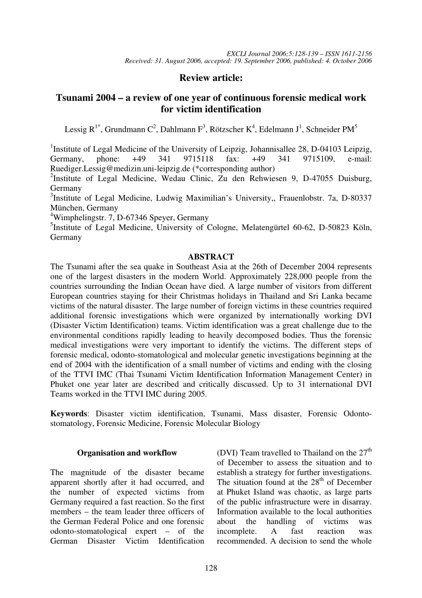 research paper on 2004 tsunami