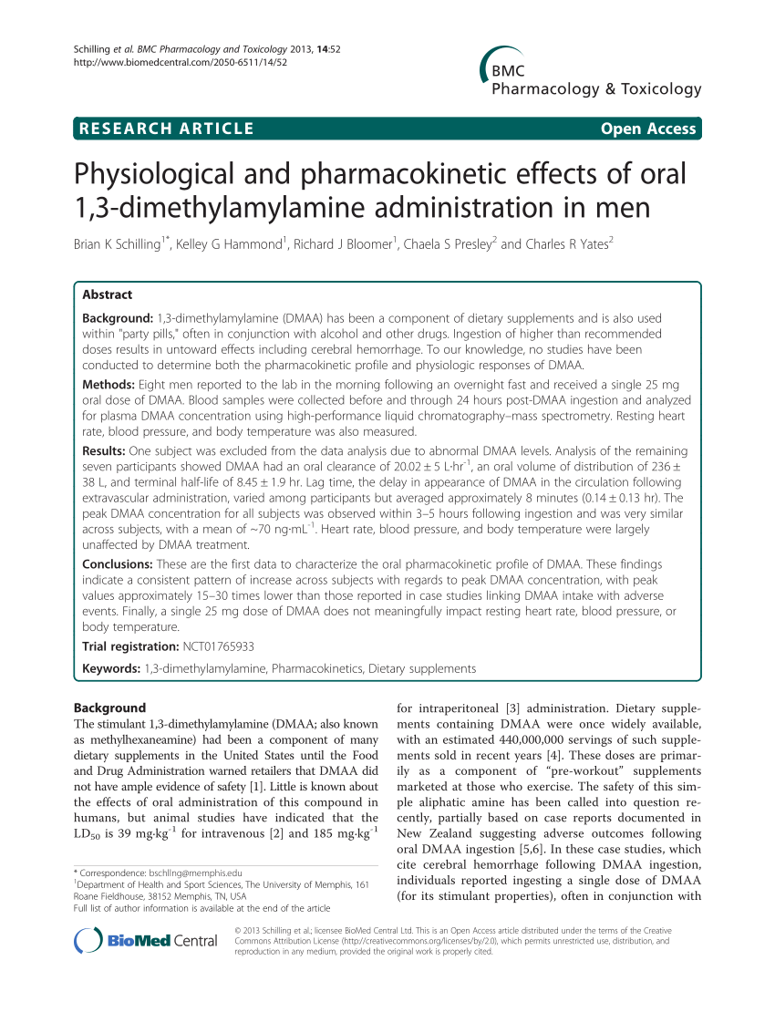 PDF Physiological and pharmacokinetic effects of oral 1 3