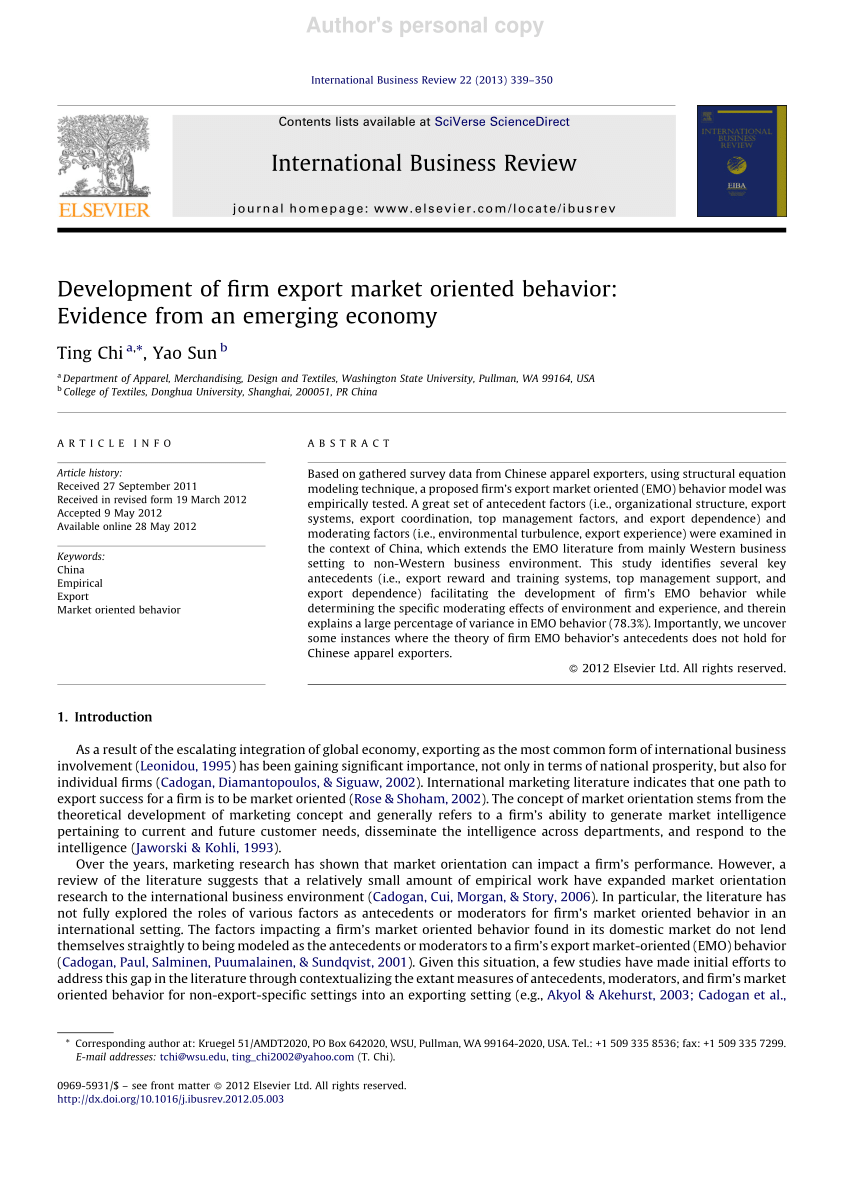 emerging economy research paper