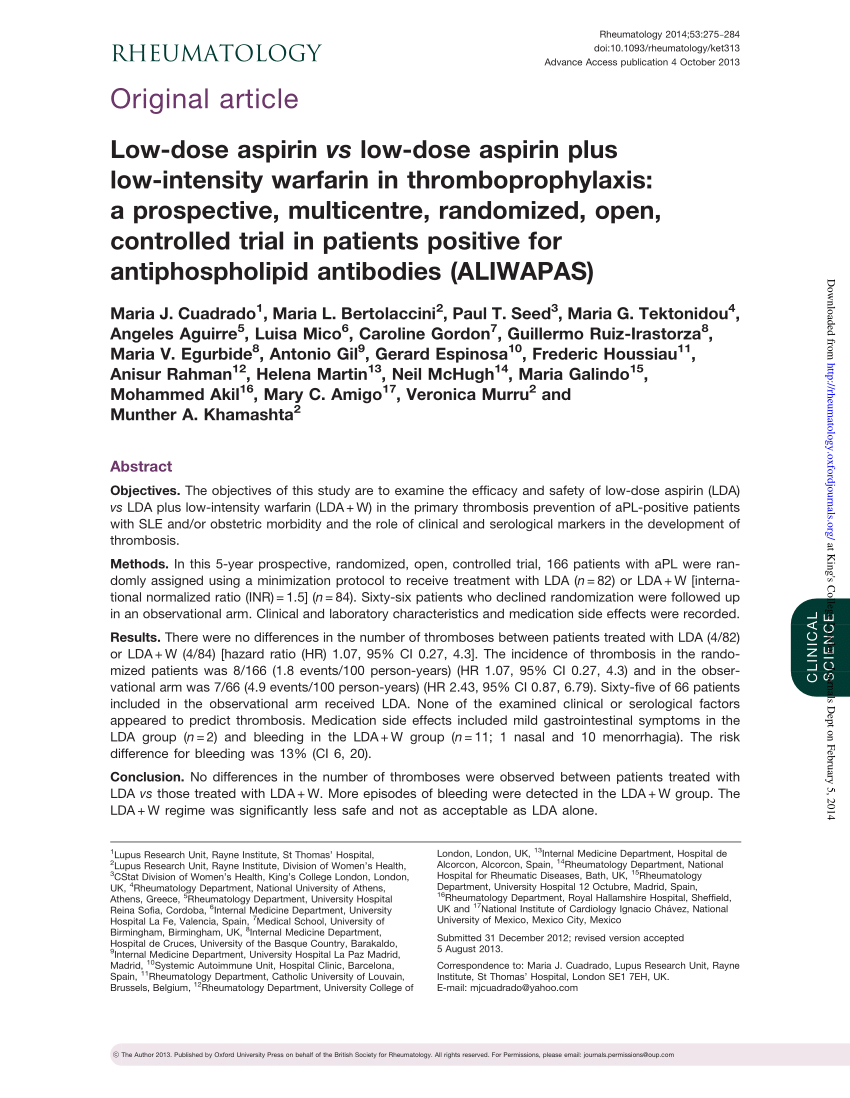 Management Of Antiphospholipid Syndrome Request Pdf