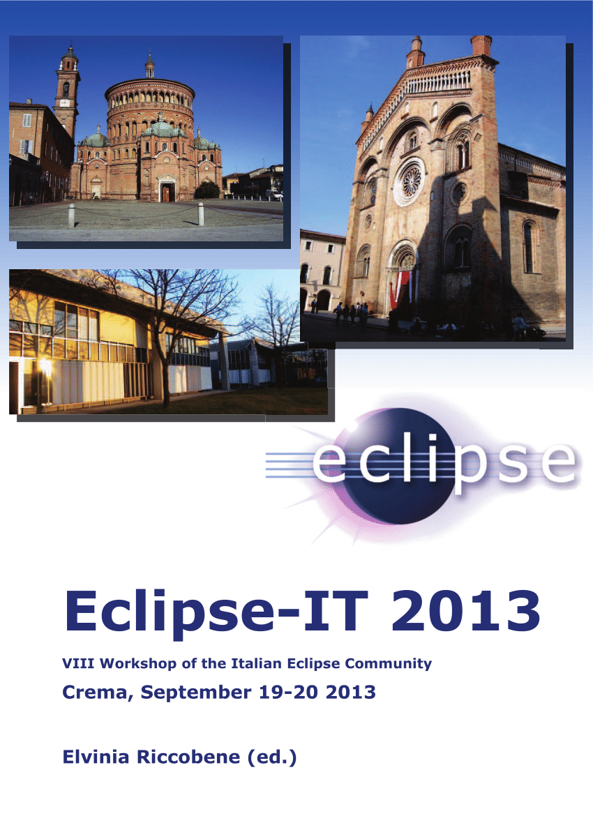 Pdf Eclipse It 2013 Proceedings Of Viii Workshop Of The Italian