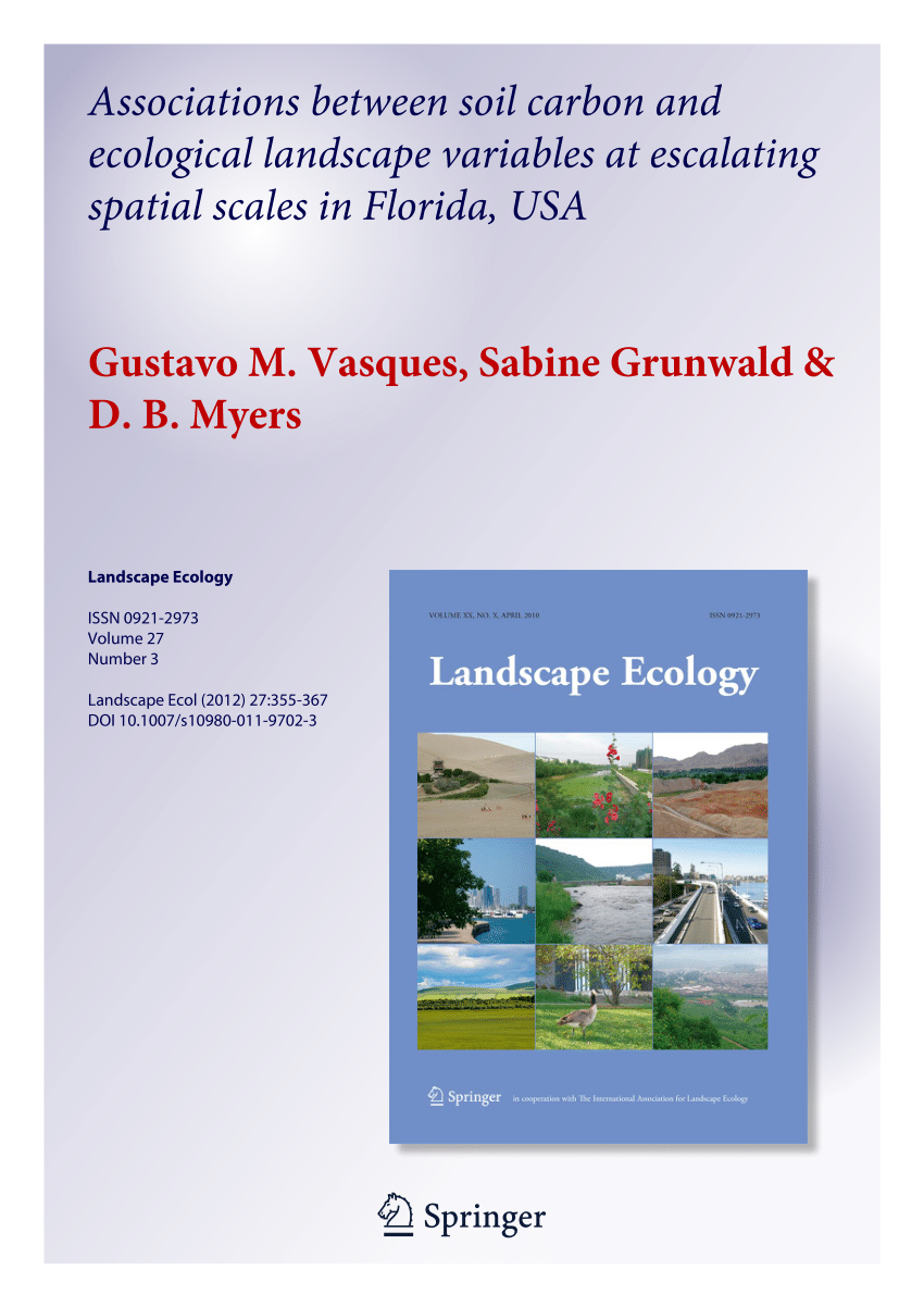 PDF) Associations between soil carbon and ecological landscape 