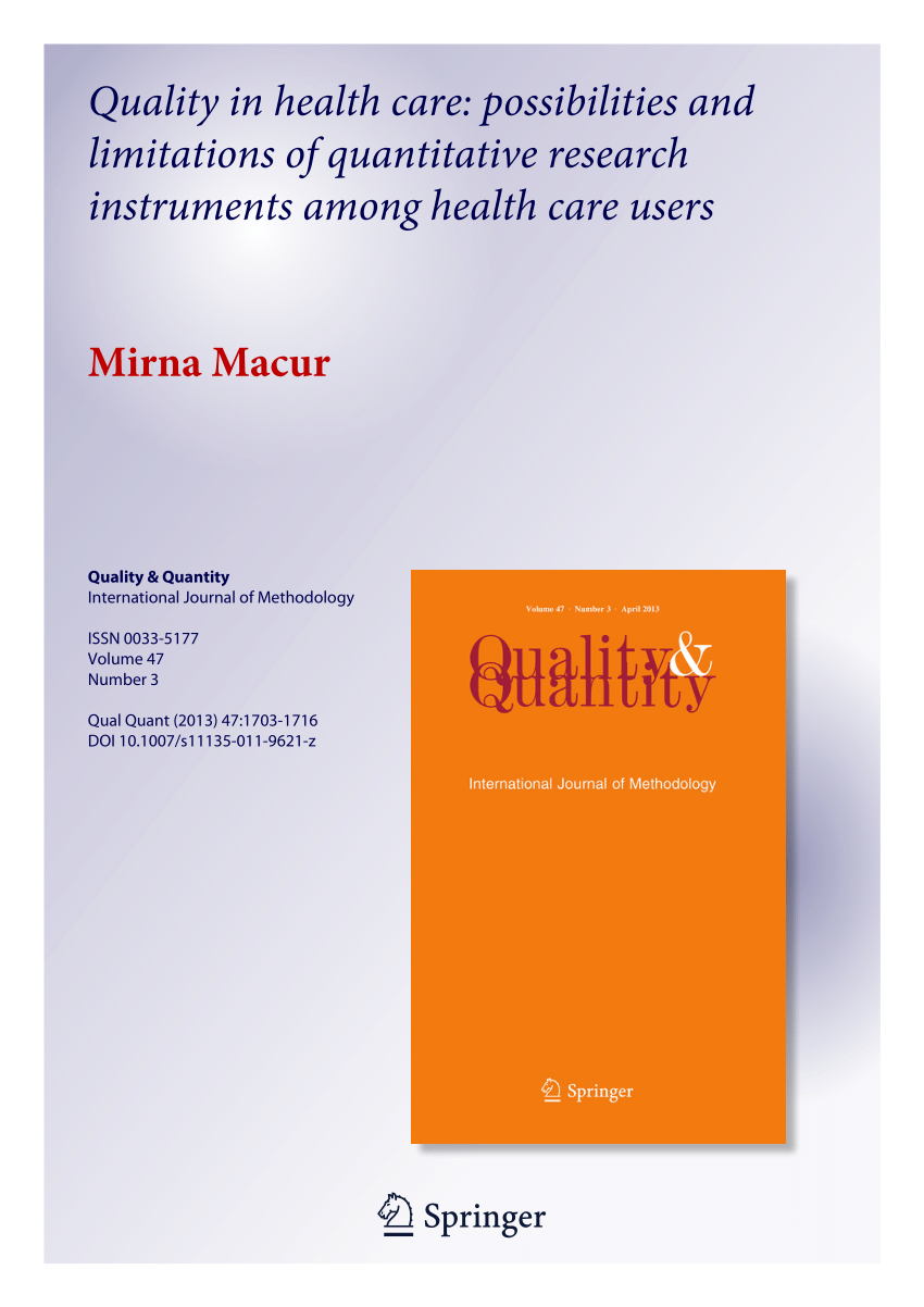research articles on quality health care