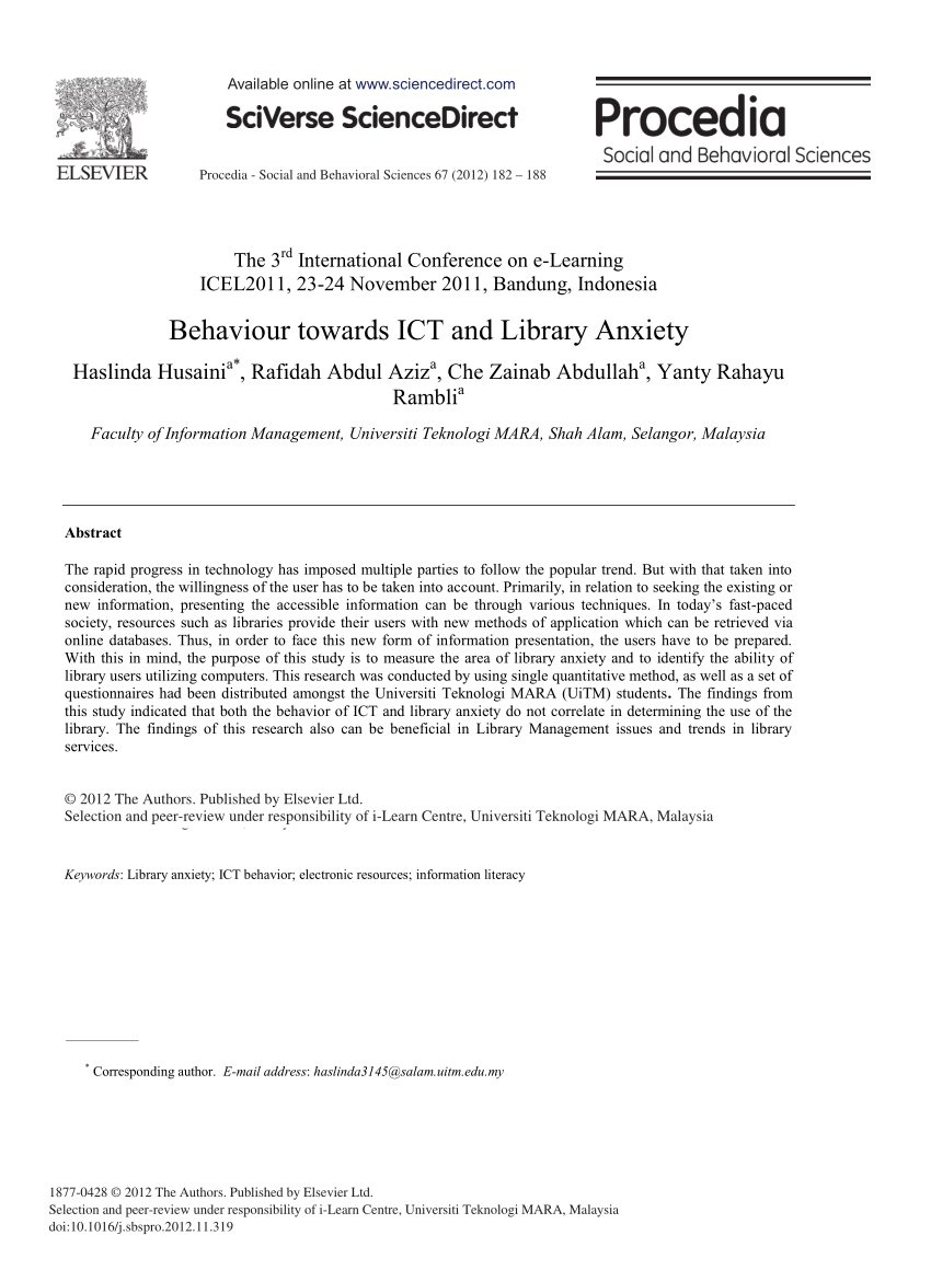 writing a research proposal the role of library anxiety statistics anxiety and composition anxiety