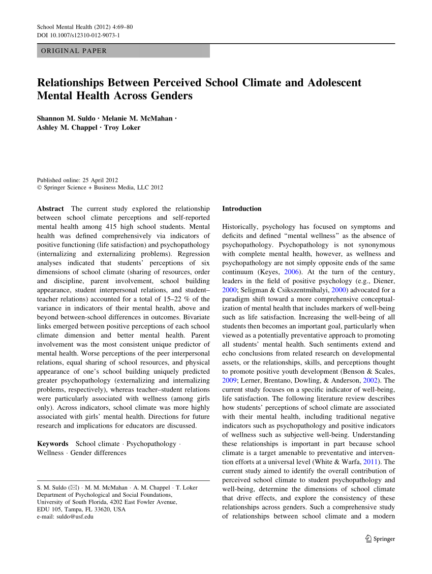 Pdf Engaging Students In School Climate Improvement A Student - pdf engaging students in school climate improvement a student voice strategy