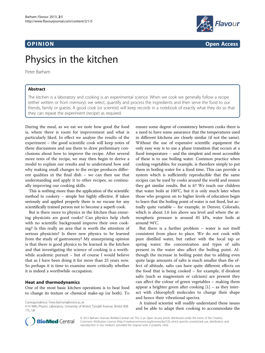 PDF Physics In The Kitchen   Largepreview 