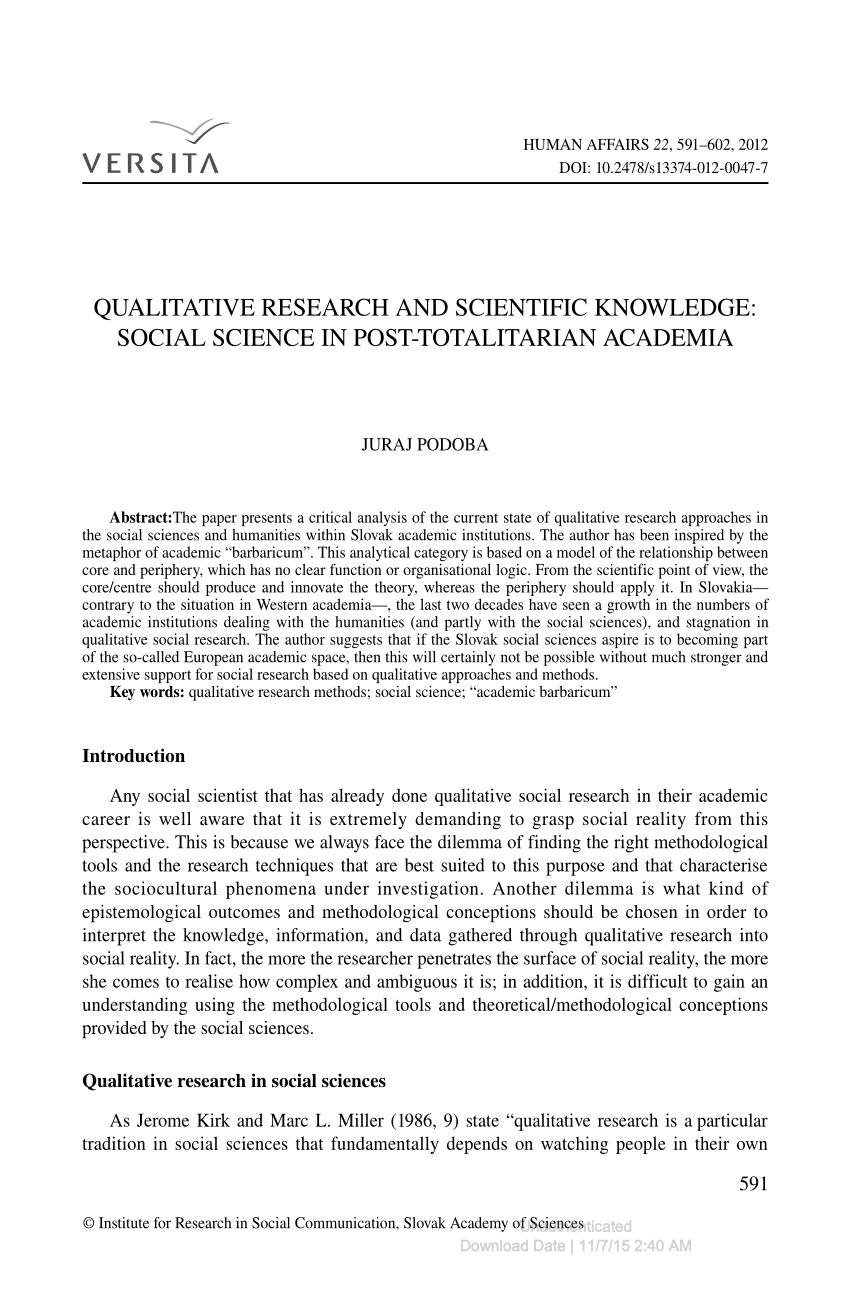 case study in social science research pdf