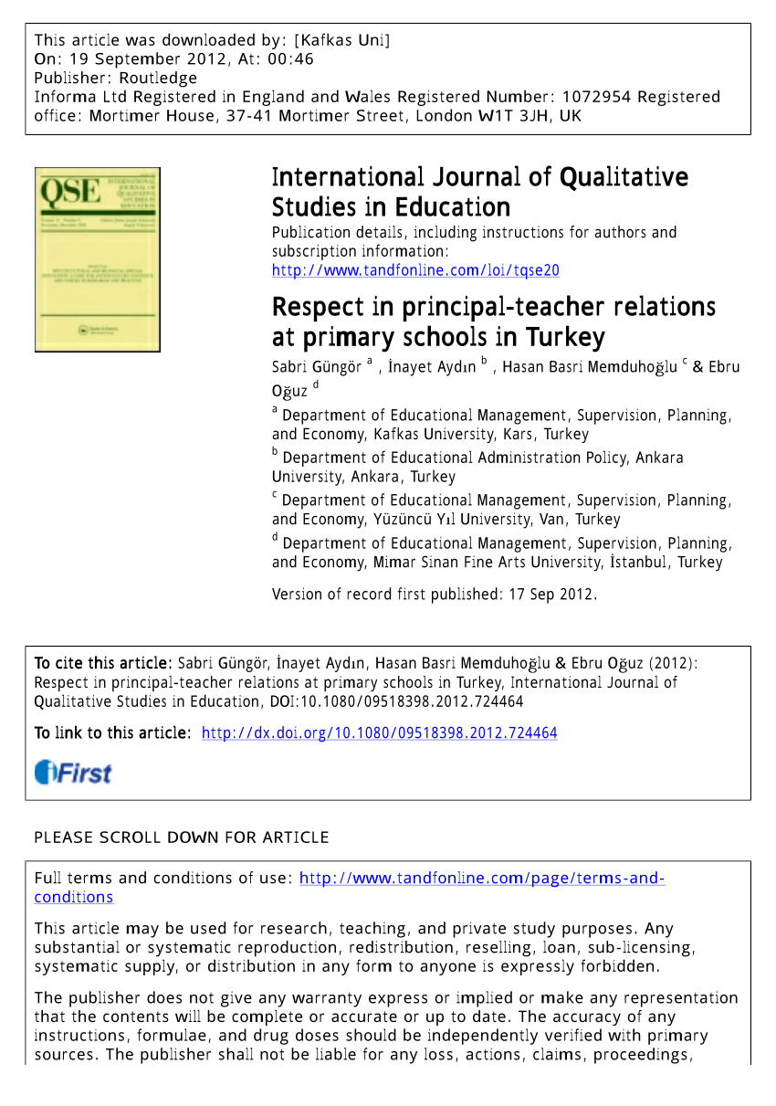 international journal of qualitative studies in education