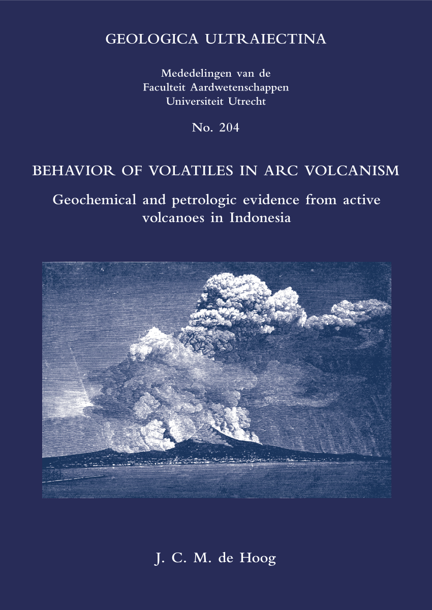 Pdf Behavior Of Volatiles In Arc Volcanism