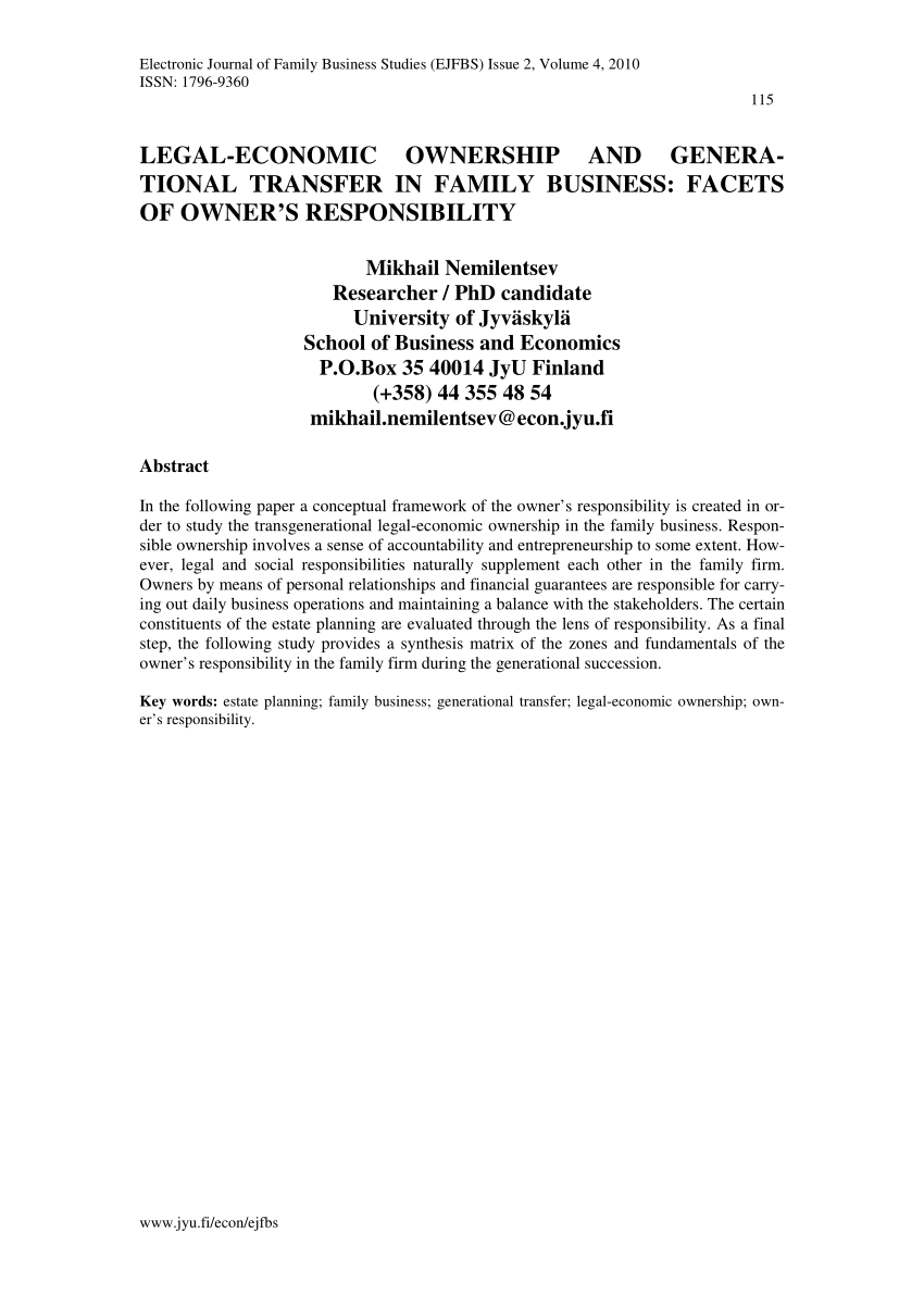 PDF) Nemilentsev, M. (2010). Legal-Economic Ownership and ...
