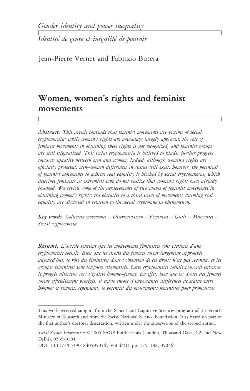 research paper about women's rights