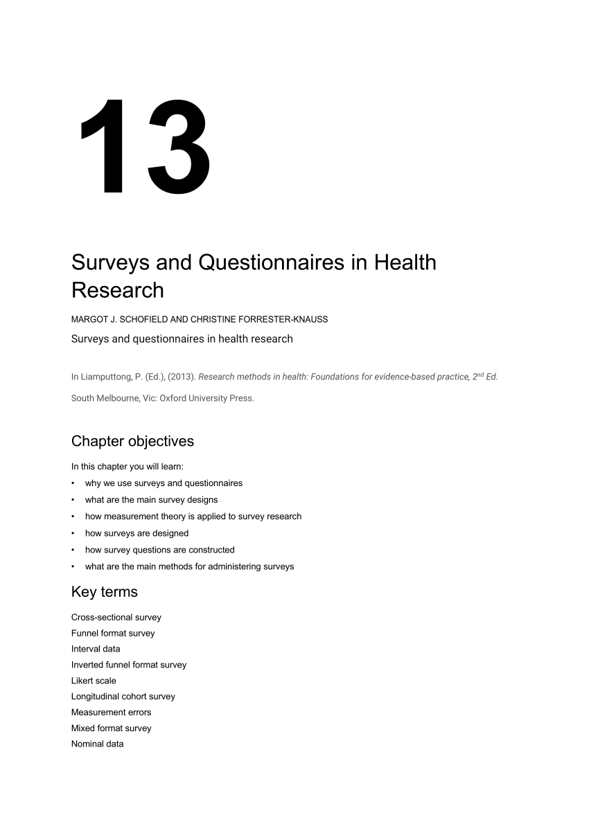 research questions based on health