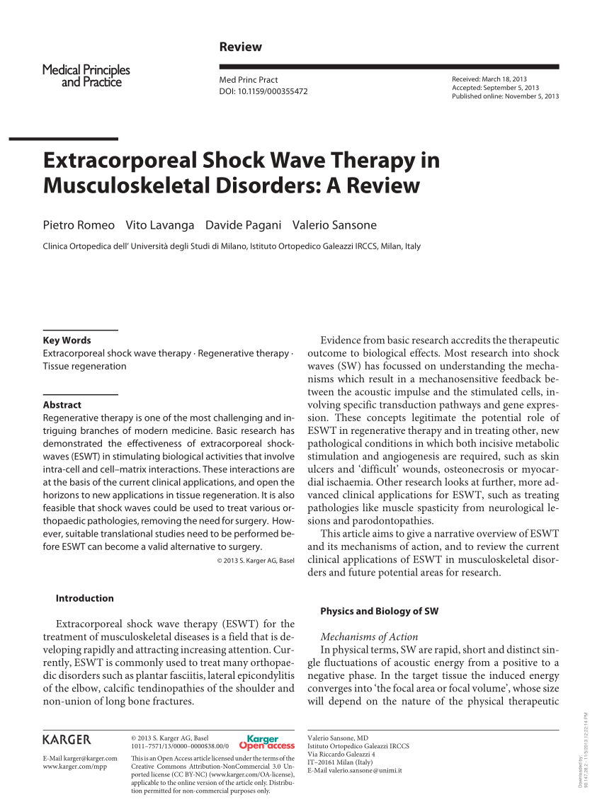The evolving use of extracorporeal shock wave therapy in managing