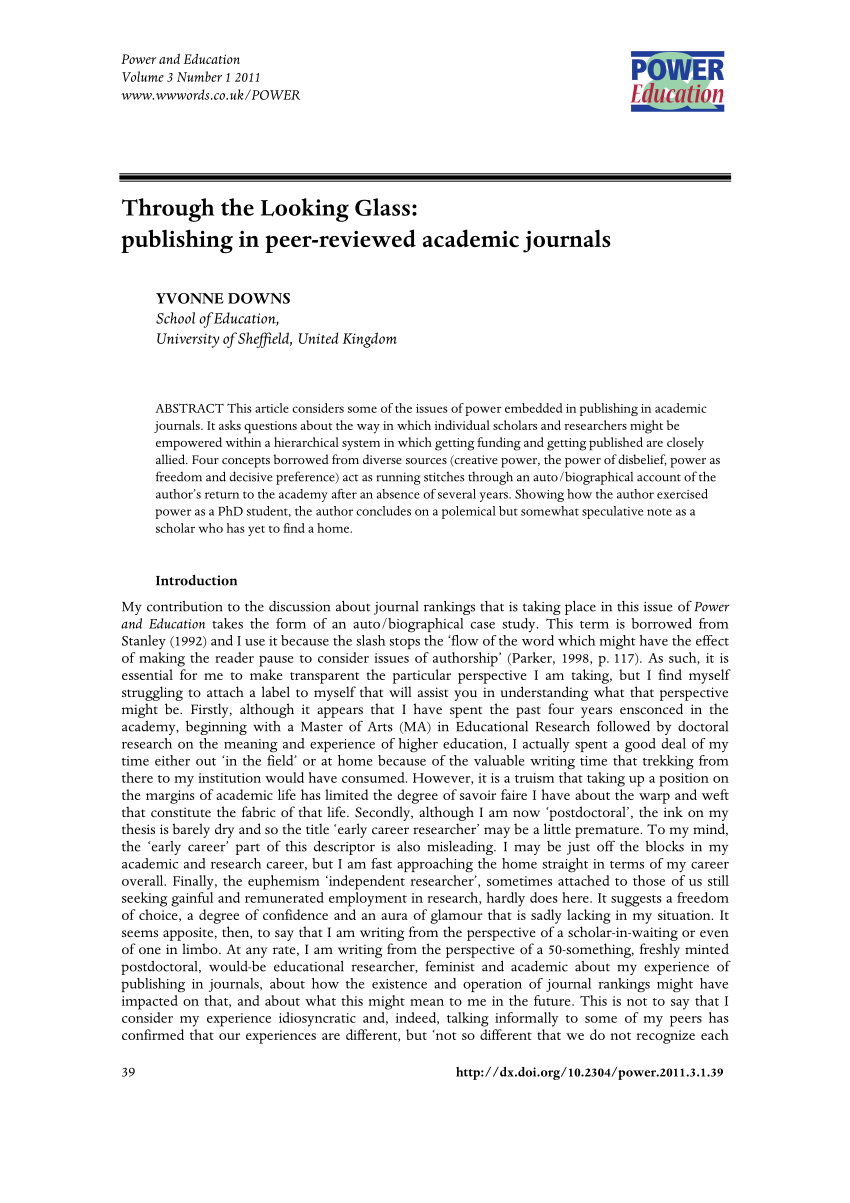literature review in peer reviewed journals