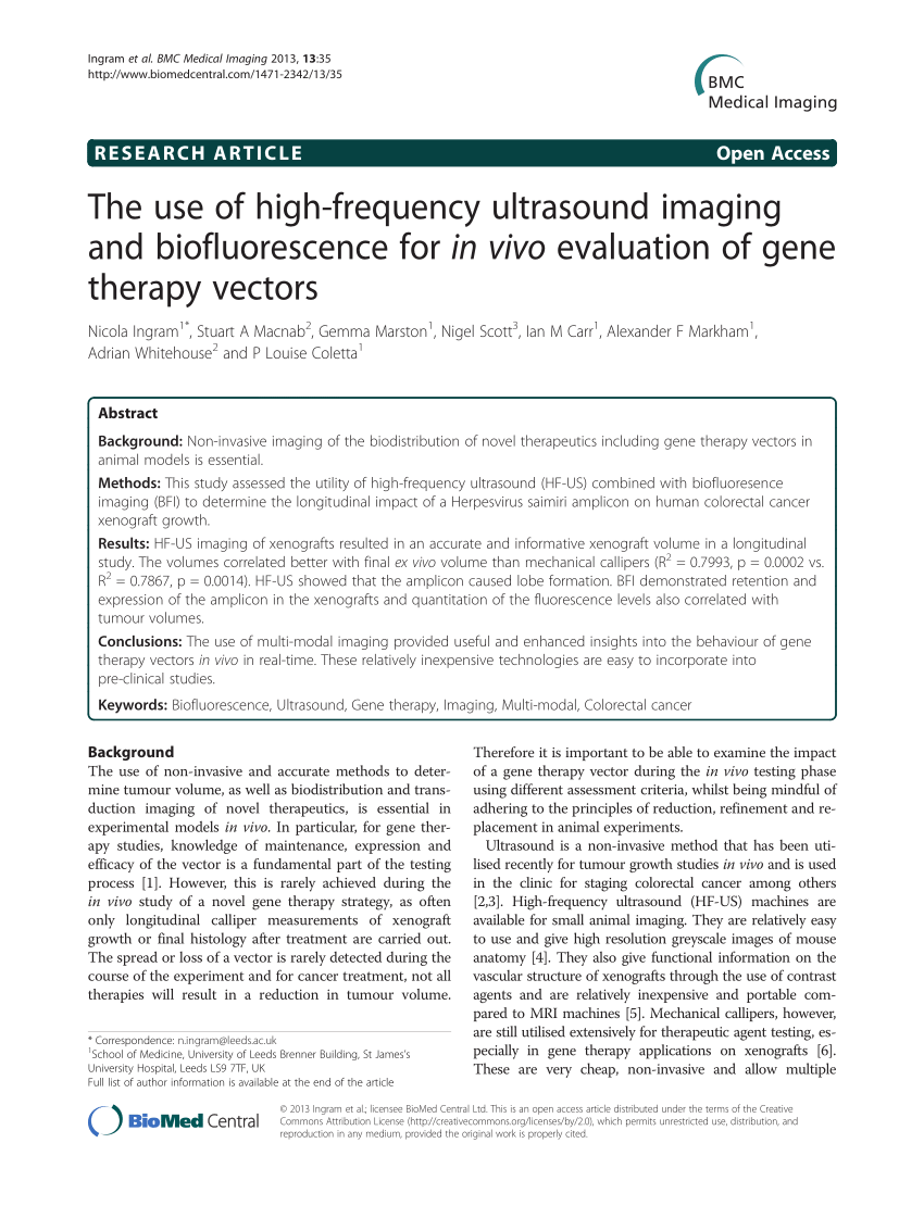 PDF) The use of high-frequency ultrasound imaging and ...