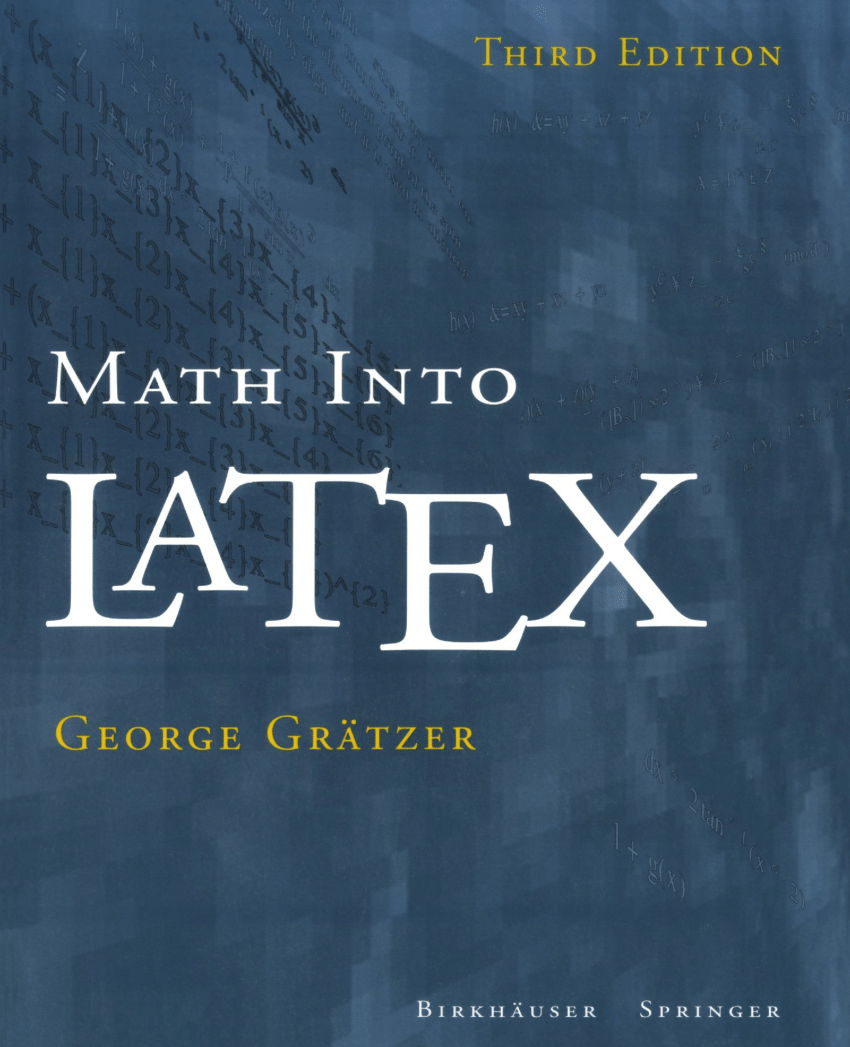 More math. Latex обложка книги. Книга в латексе. Latex book.