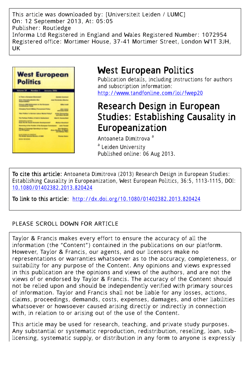 research design in european studies