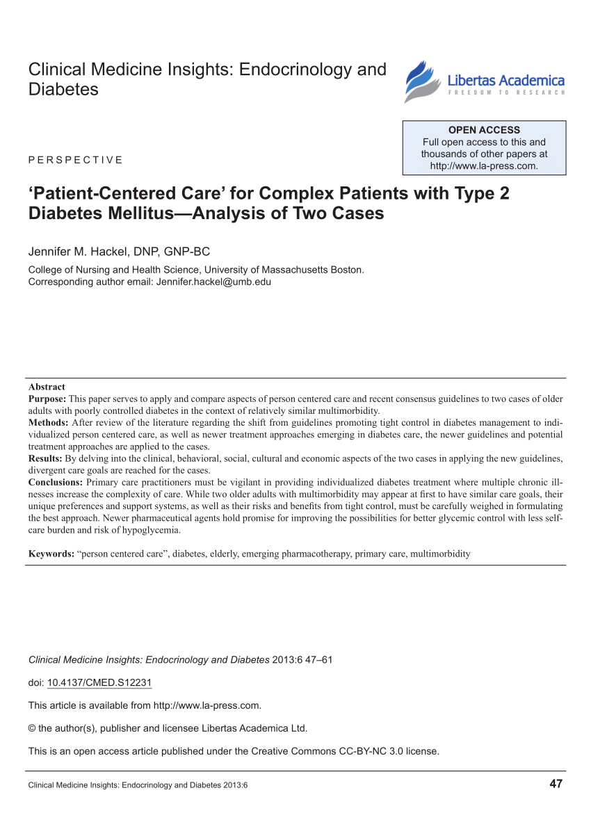 type 2 diabetes complex care needs essay
