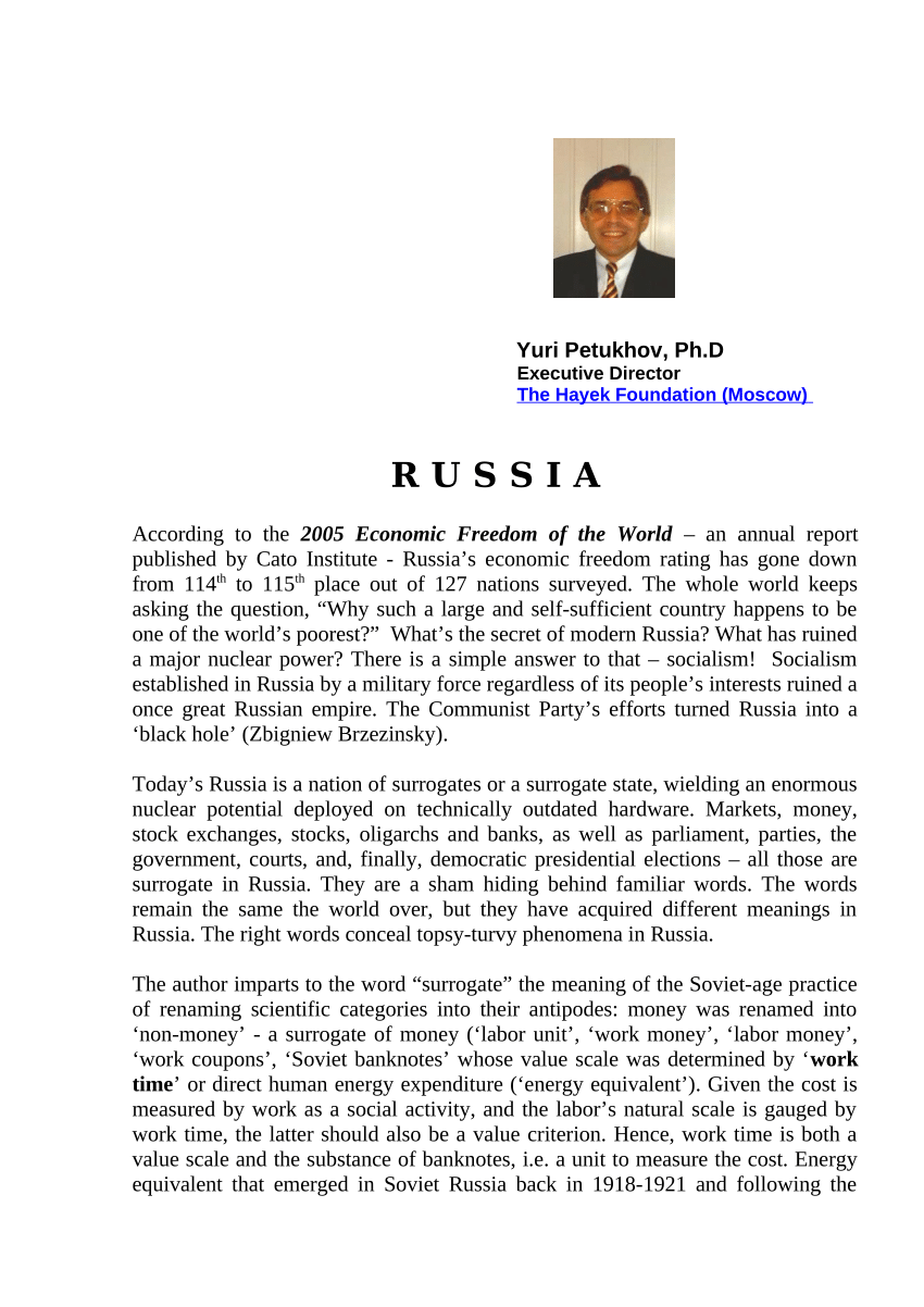 russian government research paper