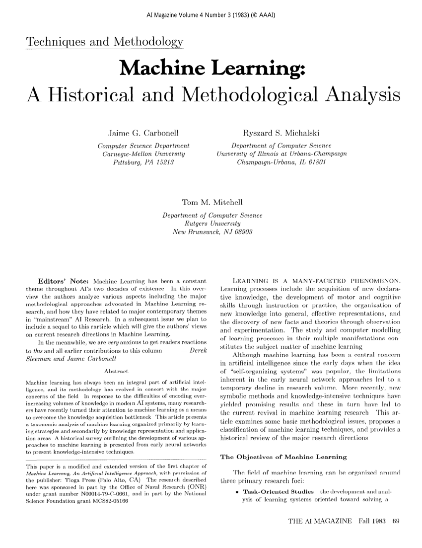 thesis on machine learning pdf