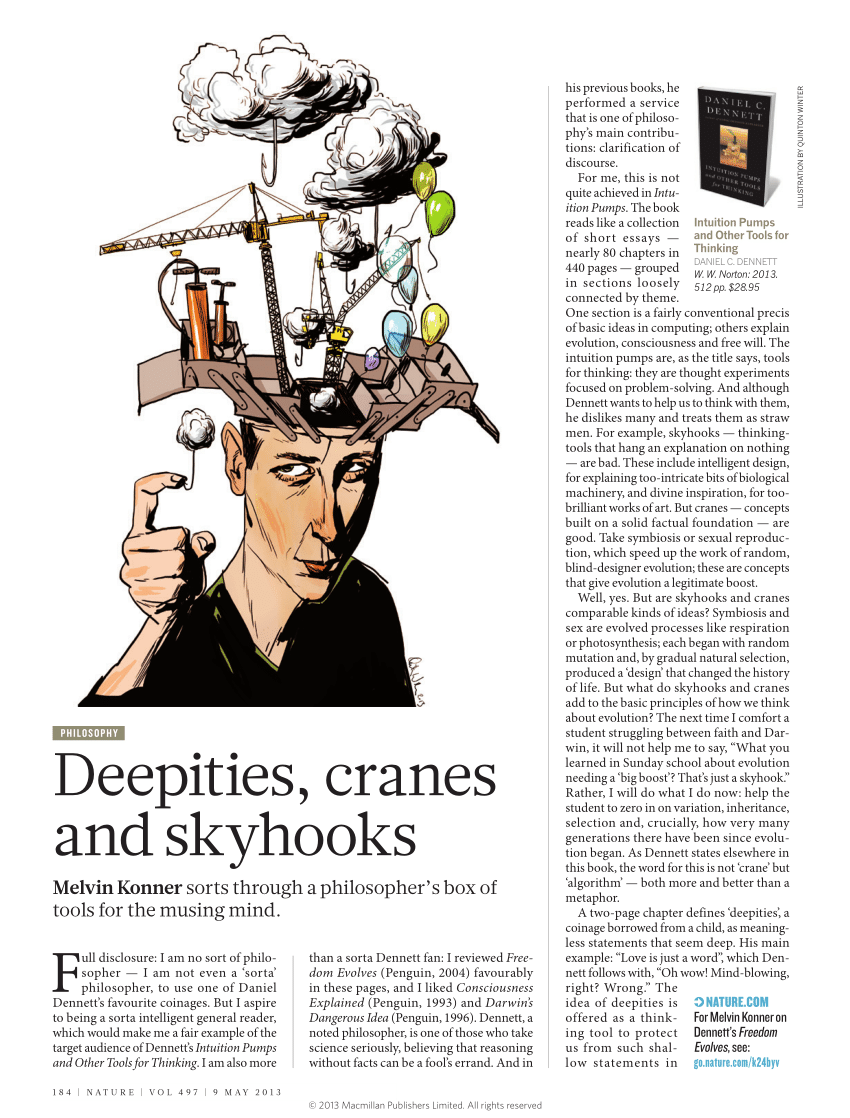 PDF) Philosophy: Deepities, cranes skyhooks