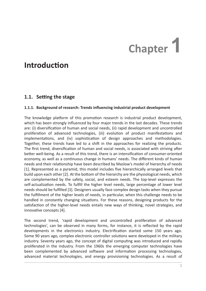 chapter one thesis example