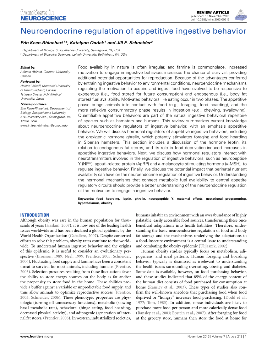 Appetitive ingestive behavior was measured over the estrous cycle in