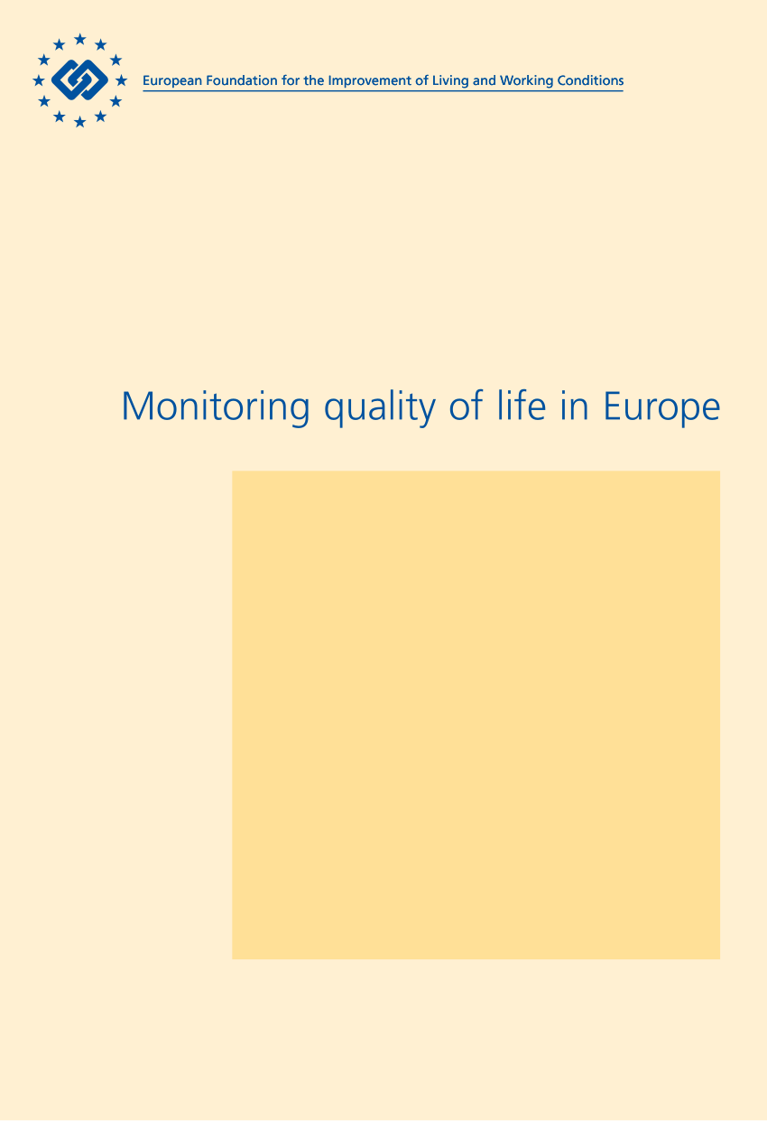 PDF) Monitoring quality of life in Europe