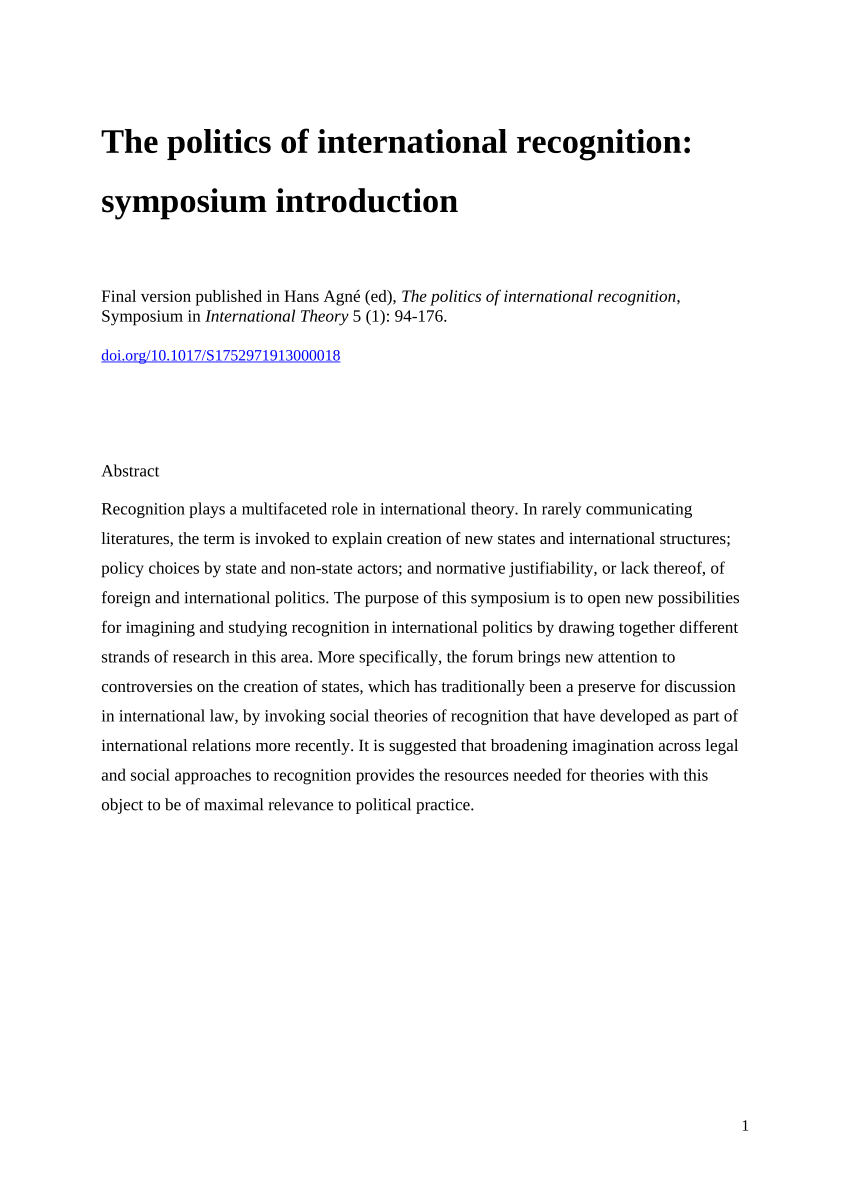 research paper in international politics