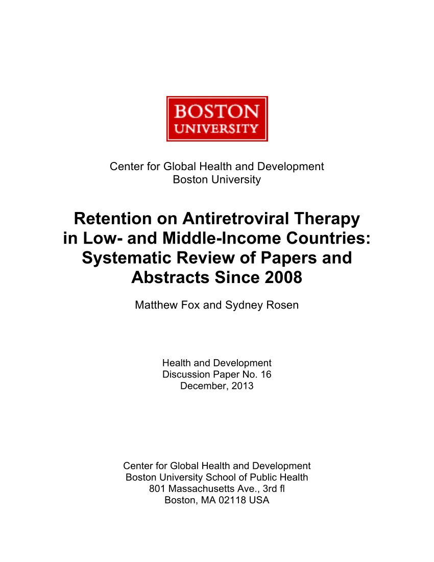 antiretroviral therapy research paper