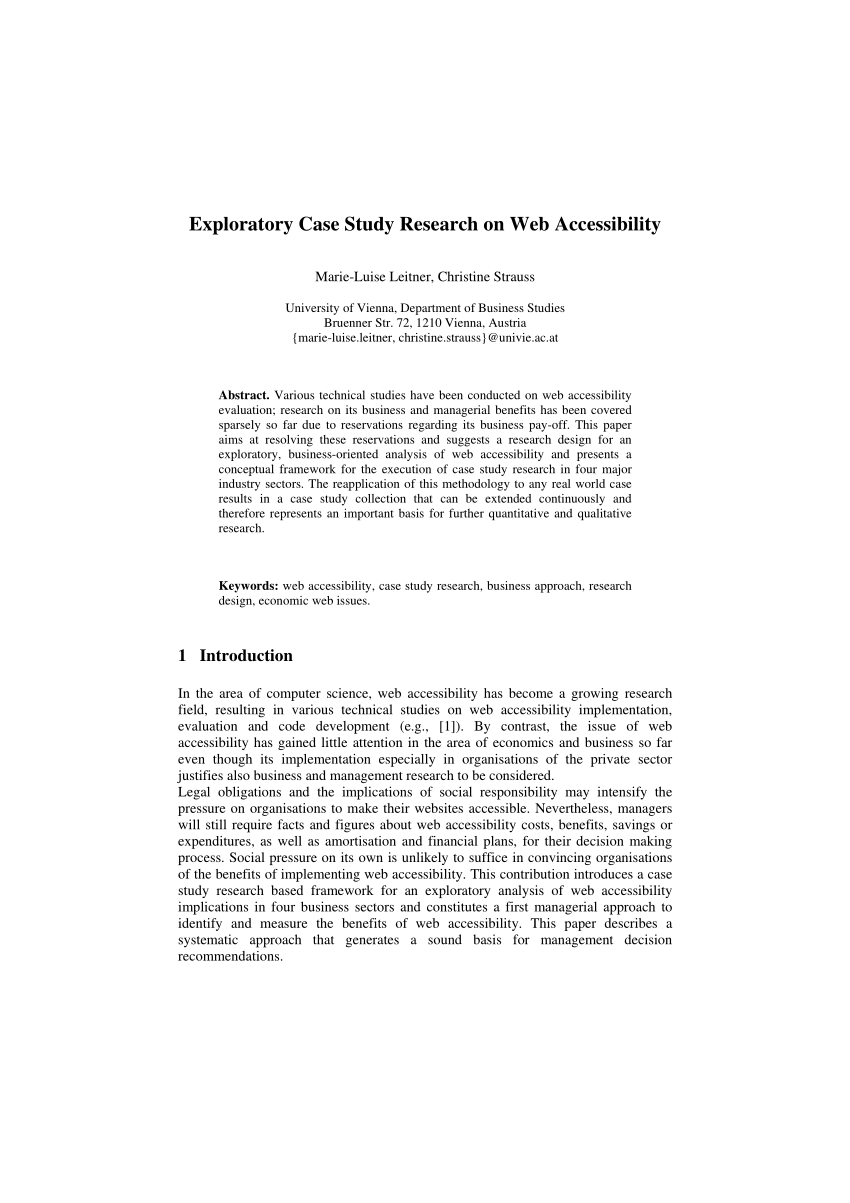 what is exploratory case study pdf