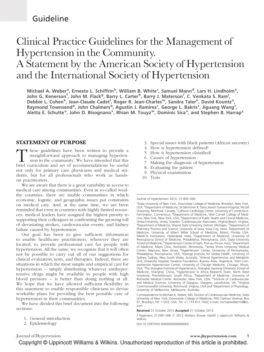 hypertension journal submission guidelines)