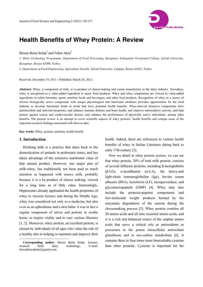 protein research paper