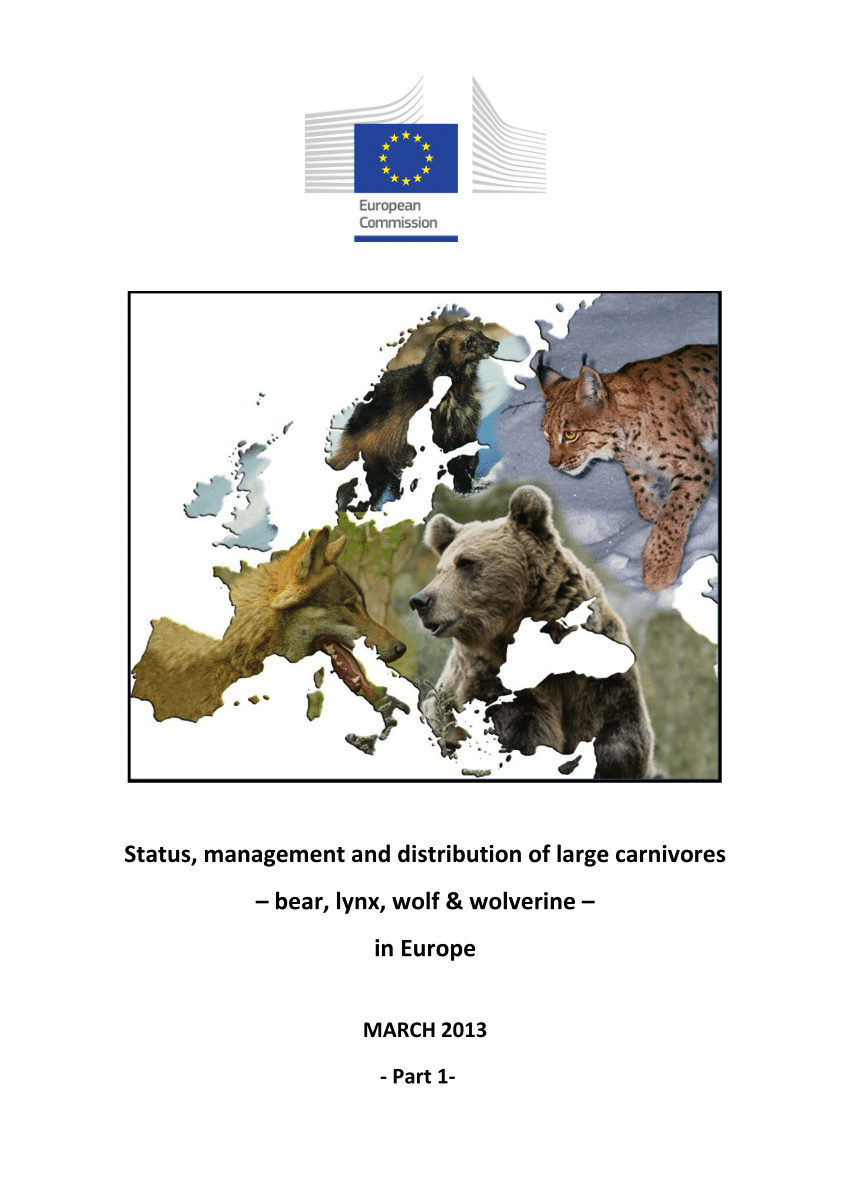 PDF) Status, Management and Distribution of Large Carnivores – Bear, Lynx,  Wolf and Wolverine in Europe. Part 1
